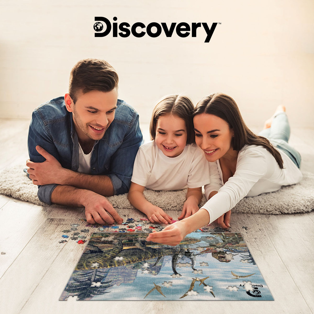 Puzzle 3D lenticulaire de 500 pièces Discovery Dinosaur Marsh | Où le marais rugit encore | Prime3D | 61x46 cm | 10087