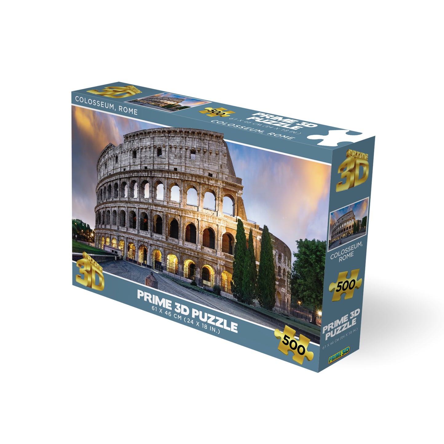 Discovery Colosseum, Rome 500pc | Prime 3D Lenticular Puzzle | Build a Wonder of the Ancient World | 24×18" | 10106