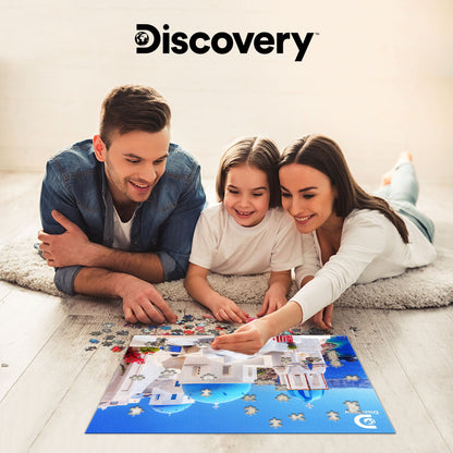 Puzzle Prime3D Santorin Grèce (500 pièces, 61 cm × 46 cm) | Pas besoin de passeport. Juste 500 pièces. | 10443