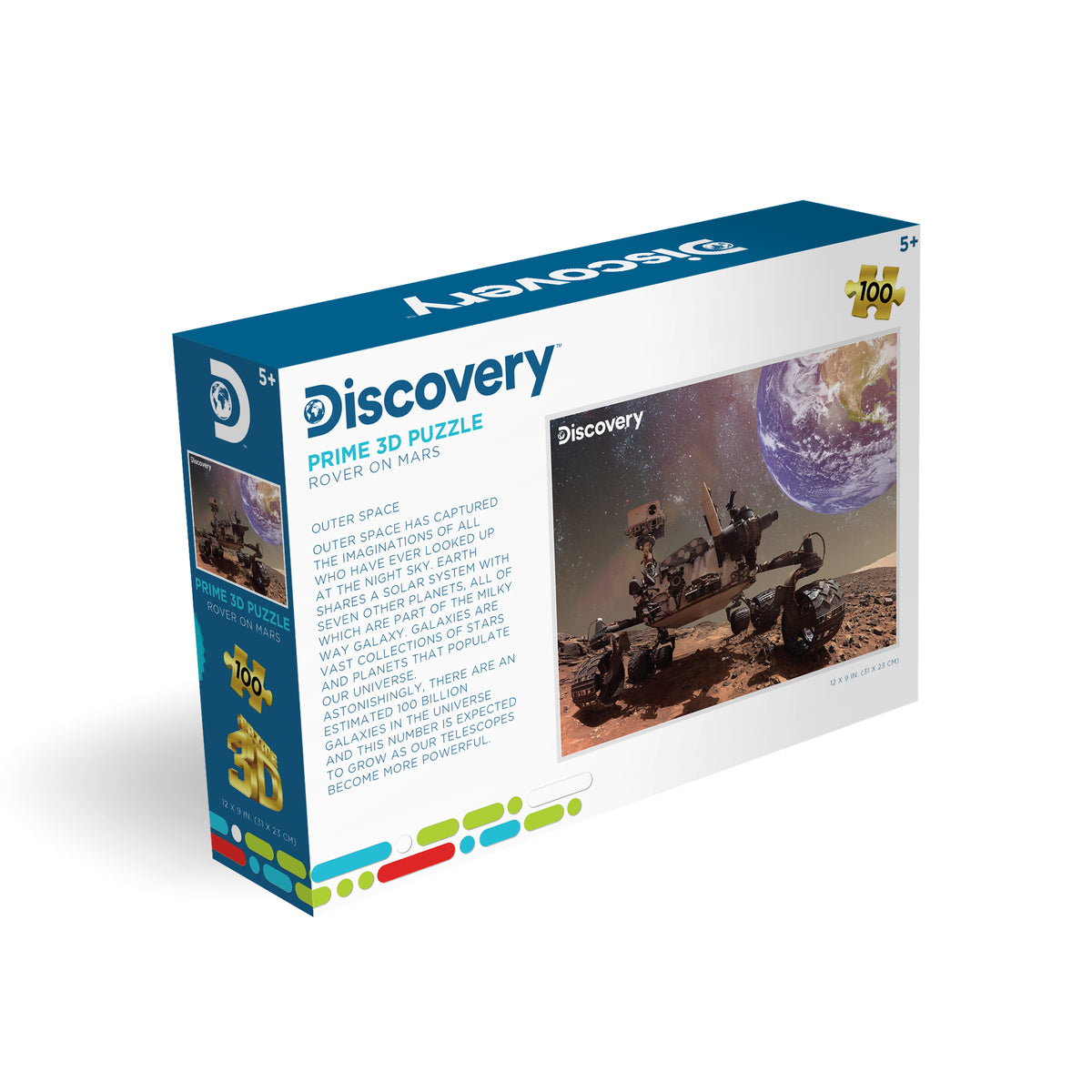 Puzzle 3D Prime3D Discovery Rover sur Mars (100 pièces, 30,5 cm × 22,9 cm) | Mars a appelé. Vous êtes autorisé à atterrir. | 10659