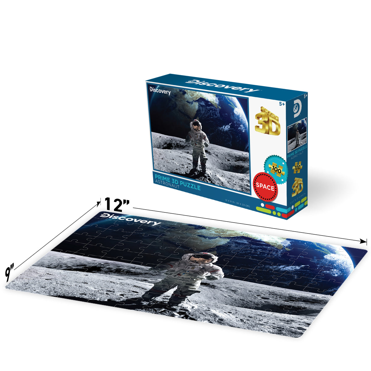 Puzzle astronaute Discovery 100 pièces 30,5 x 23 cm | Préparez-vous pour l'aventure spatiale | 10709