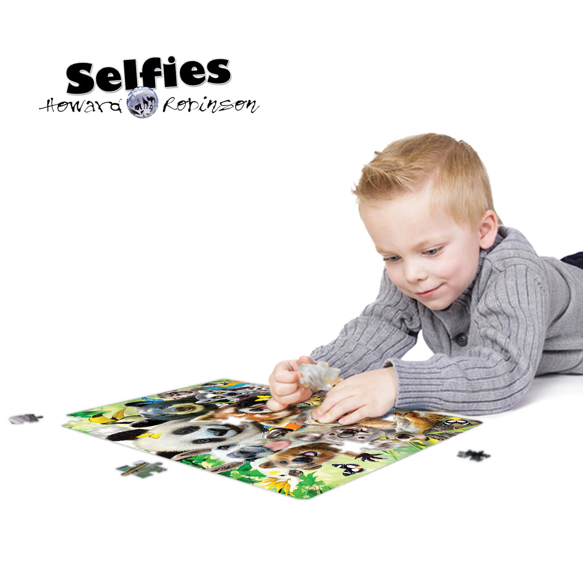 Howard Robinson Bush Babies Selfie Prime3D Puzzle (150 Pieces, 18" × 12") | Say Cheese... and Hang On Tight! | 10958