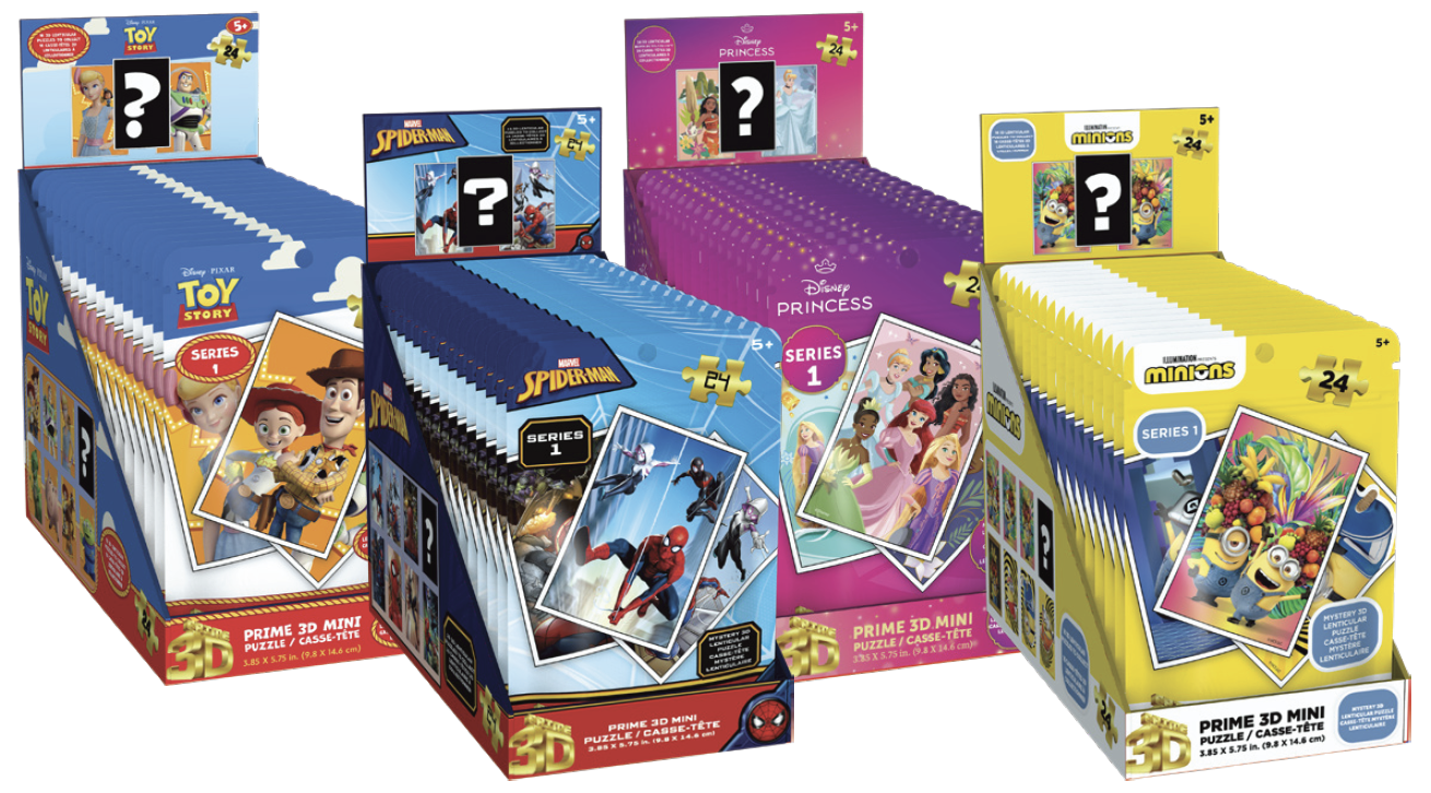 14644 Pre-pack Assortment Toy Story/Spider-Man/Princess/Minions Mystery Blind Bag Assortment (64 Unit/CDU includes 47003/47004/47005/47007)