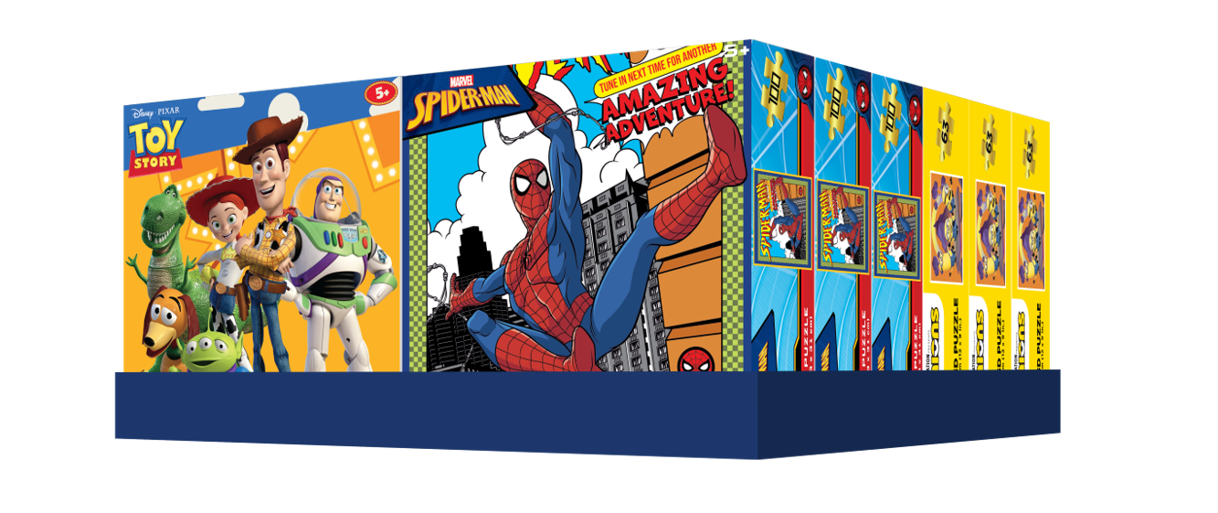 ALL 4X STYLES 6x6 Assortment Puzzles S2 (12 unit/CDU) | Prime 3D Lenticular Puzzle | 12x9" |14654