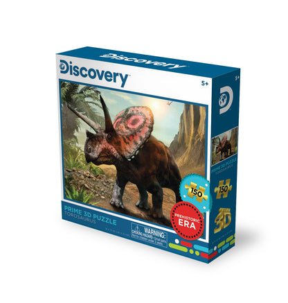 Puzzle 3D Discovery Torosaurus Prime (150 pièces, 18 po × 12 po) | Cornes en avant. Place au puzzle. | 20847