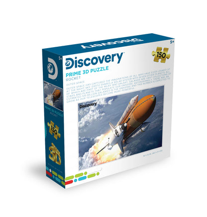 Puzzle 3D Discovery Rocket Prime (150 pièces, 45,7 cm × 30,5 cm) | Houston, nous avons trouvé toutes les pièces ! | 20851