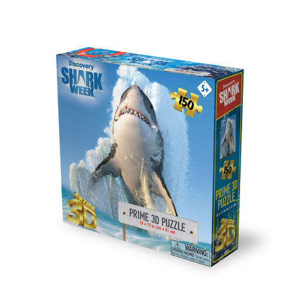Great White Shark Shark Week 150pc | Prime 3D Jigsaw Puzzle | 18x12" | 20887