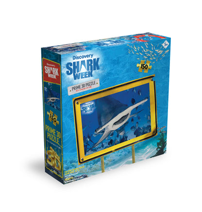 Hammerhead Shark 3D Jigsaw Puzzle – 150 Piece Ocean Puzzle | Prime3D | 18x12" | 1Di Canada 20888