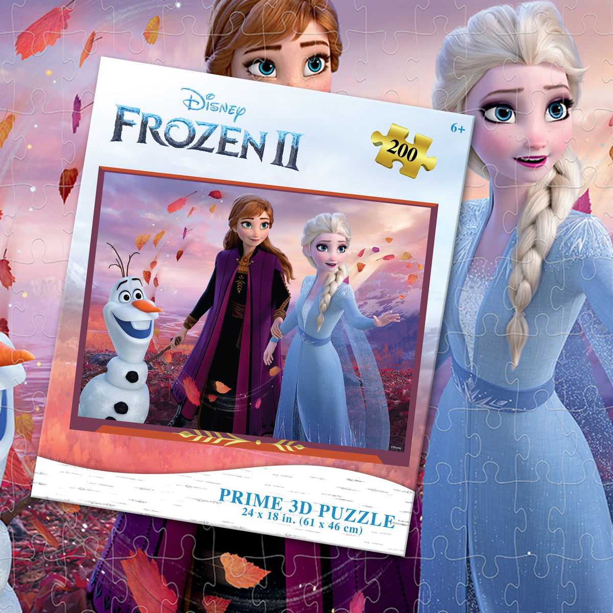 Puzzle 3D Disney La Reine des Neiges (200 pièces) | Assemblez-le avant qu'il ne fonde | 32553