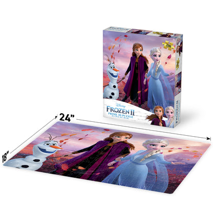 Puzzle 3D Disney La Reine des Neiges (200 pièces) | Assemblez-le avant qu'il ne fonde | 32553