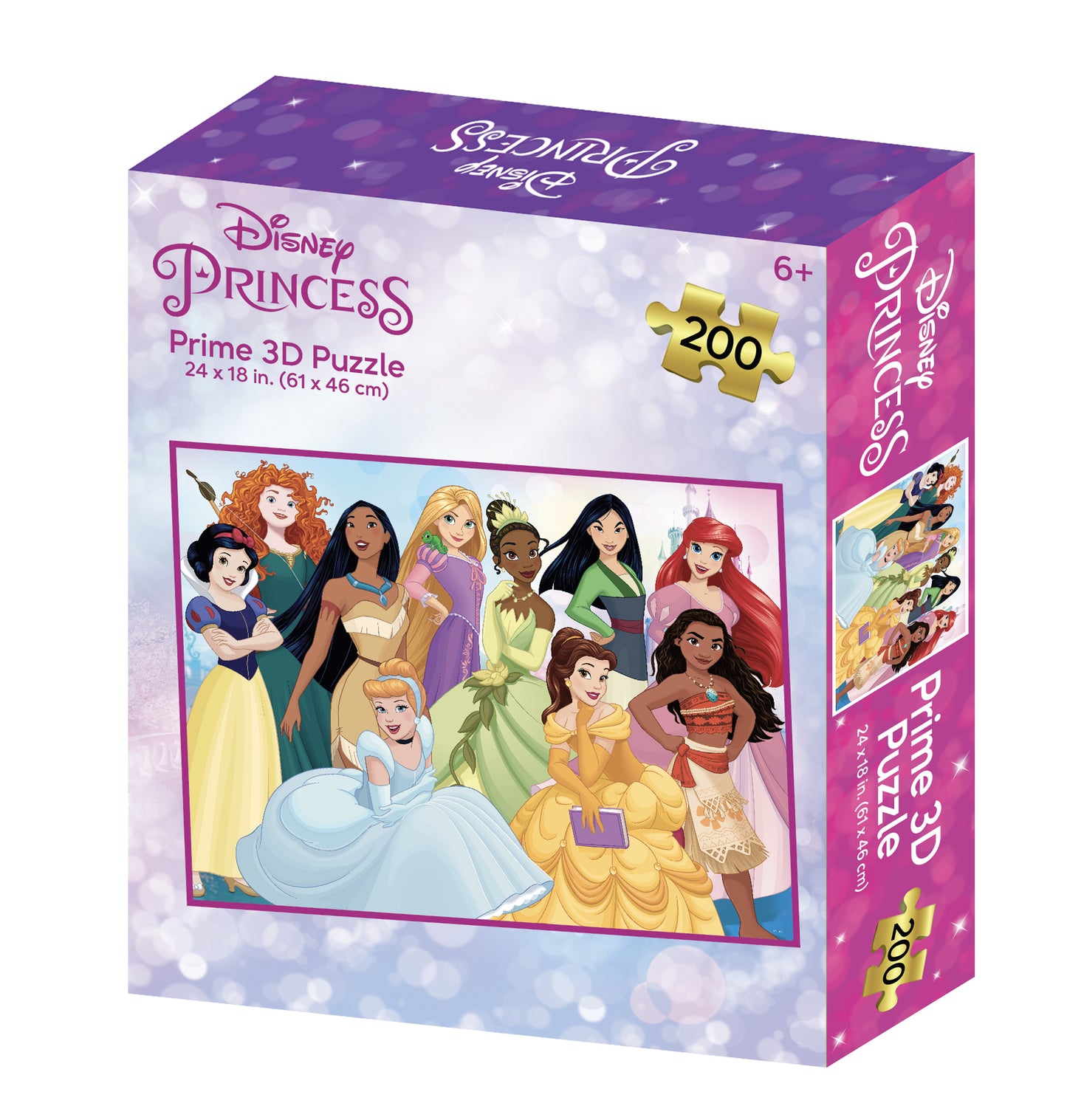 Disney Princess 200pc | Prime 3D Lenticular Jigsaw Puzzle | 32567 | 24x18"