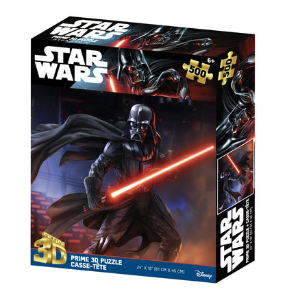 Star Wars Classic Darth Vader 500pc | Prime 3D Lenticular Jigsaw Puzzle | 24x18" | 32606