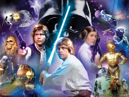 Star Wars Luke Skywalker Jedi 500 Piece 3D Lenticular Puzzle | Become One with the Force | 24x18" | 32637