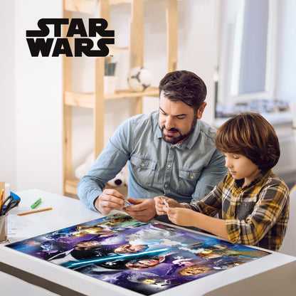 Puzzle 3D lenticulaire Star Wars Luke Skywalker Jedi 500 pièces | Faites corps avec la Force | 61 x 46 cm | 32637