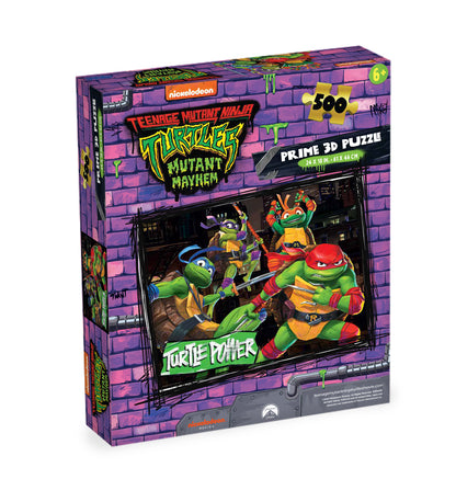 Nickelodeon Teenage Mutant Ninja Turtles Turtle Power 500pc | Prime 3D Lenticular Jigsaw Puzzle | 24x18" | 32767