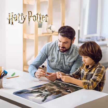 Puzzle 3D Harry Potter Buck l'Hippogriffe dans sa boîte en métal (300 pièces) | Une construction magique digne de Poudlard | 33007