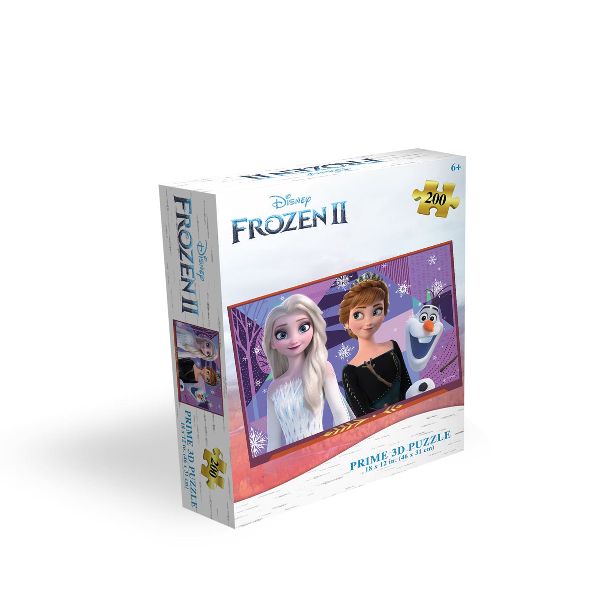 Puzzle 3D La Reine des neiges 200 pièces 33031 – Lenticulaire Anna, Elsa et Olaf | Prime3D 46 x 31 cm | 1Di Canada