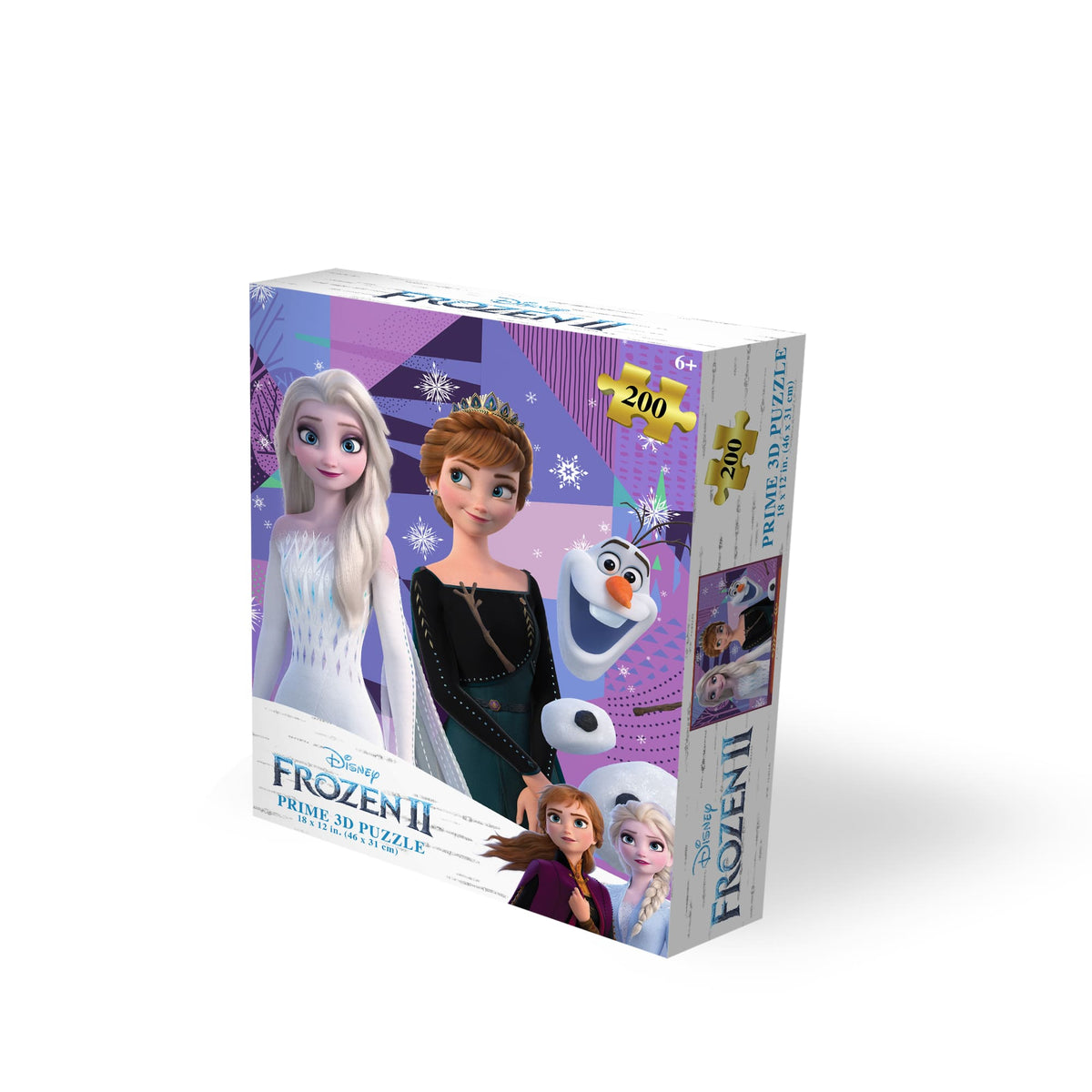 Puzzle 3D La Reine des neiges 200 pièces 33031 – Lenticulaire Anna, Elsa et Olaf | Prime3D 46 x 31 cm | 1Di Canada