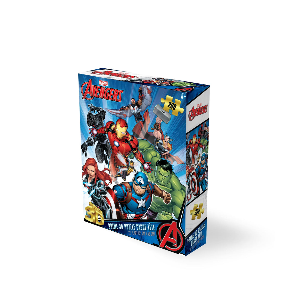 Puzzle 3D Avengers Prime (200 pièces, 45,7 cm × 30,5 cm) | Avengers... Assemblez les pièces ! | 33032