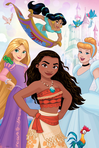 Puzzle Disney Princess Prime3D (200 pièces, 30,5 cm x 45,7 cm) | Chaque histoire de princesse commence par une pièce | 33038