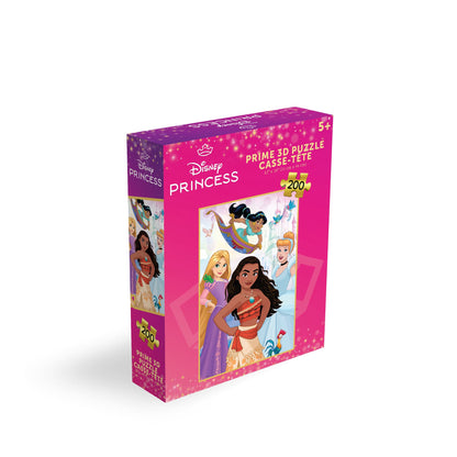 Puzzle Disney Princess Prime3D (200 pièces, 30,5 cm x 45,7 cm) | Chaque histoire de princesse commence par une pièce | 33038