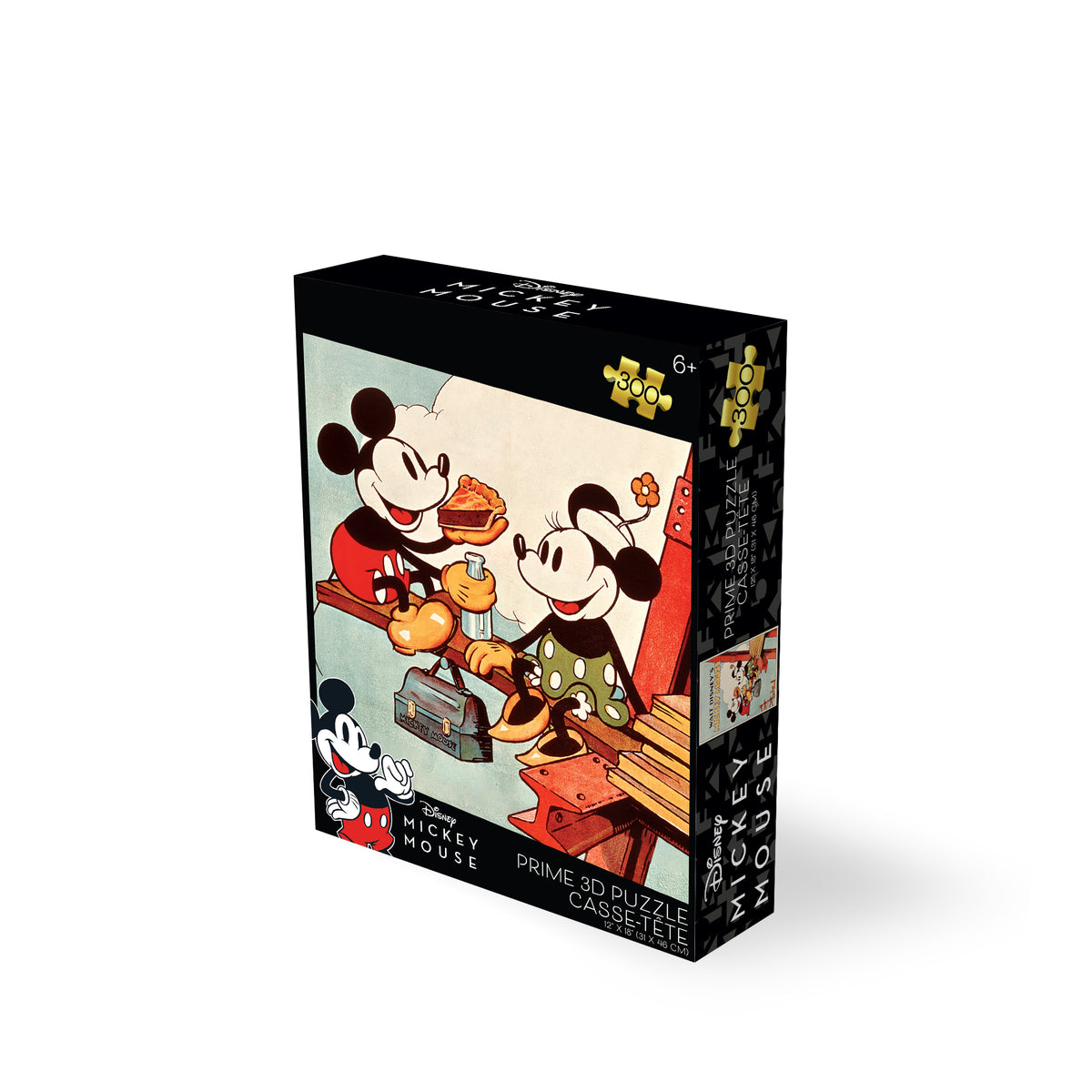 Puzzle Prime3D Disney Mickey Mouse Lunch 300 pièces 30 x 46 cm | Lunch with the Legend | 33157