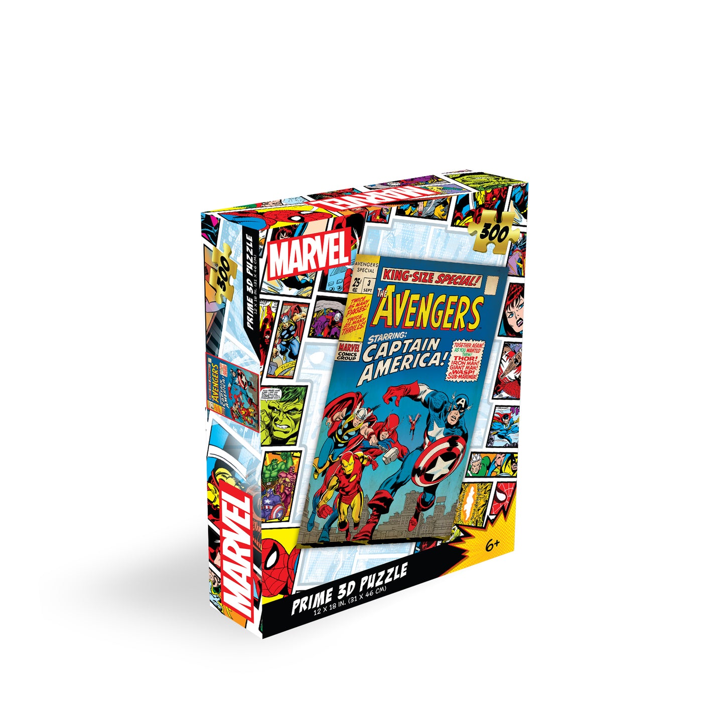 Avengers Marvel Comics 3D Jigsaw Puzzle 33167 300pc 12x18"