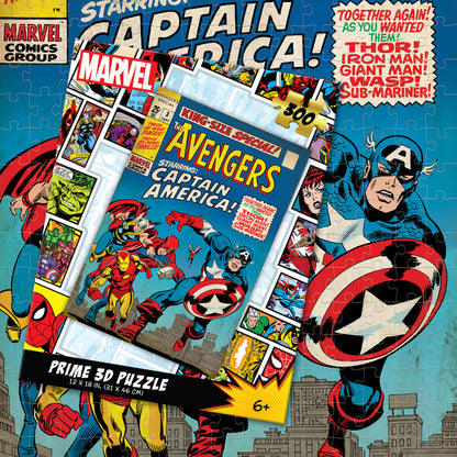 Avengers Marvel Comics 3D Jigsaw Puzzle 33167 300pc 12x18"