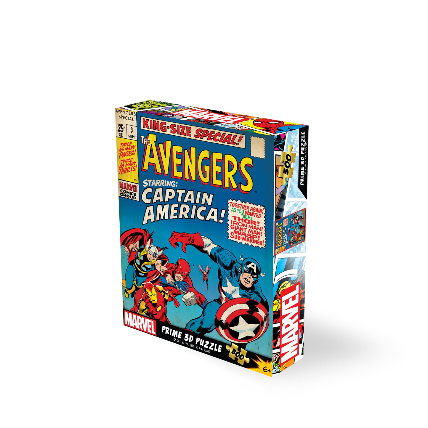 Avengers Marvel Comics 3D Jigsaw Puzzle 33167 300pc 12x18"