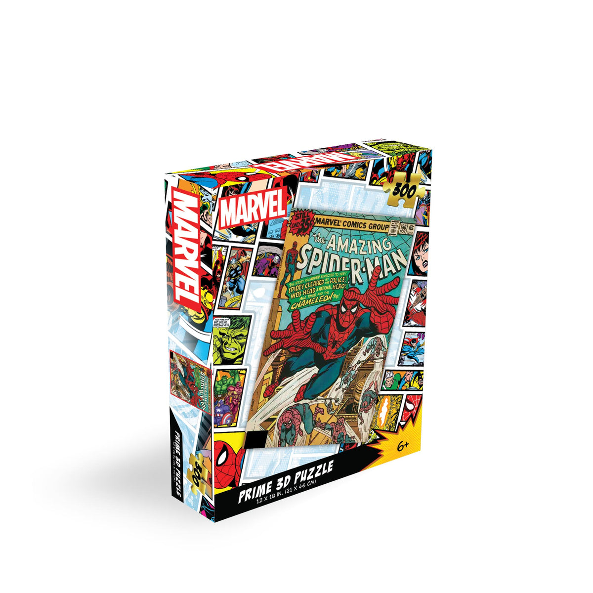 Marvel Spider-Man 3D Puzzle 300 Pieces P3D33193 – Lenticular Amazing Spider-Man Comic Book | Prime3D 12x18" | 1Di Canada