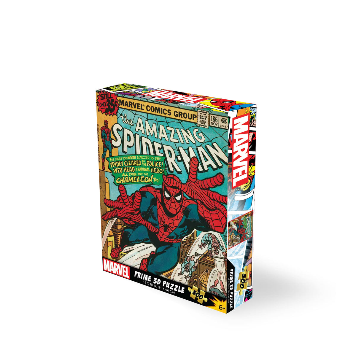 Marvel Spider-Man 3D Puzzle 300 Pieces P3D33193 – Lenticular Amazing Spider-Man Comic Book | Prime3D 12x18" | 1Di Canada