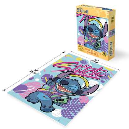 Puzzle 3D lenticulaire Disney Stitch Music de 200 pièces | Stitch joue, vous assemblez | Prime3D | 30,5 x 45,7 cm | 33394