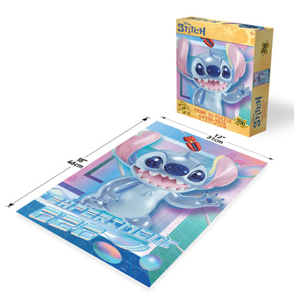 Puzzle 3D lenticulaire Disney Stitch Glow de 200 pièces | Laissez Stitch voler la vedette | Prime3D | 30,5 x 45,7 cm | 33395