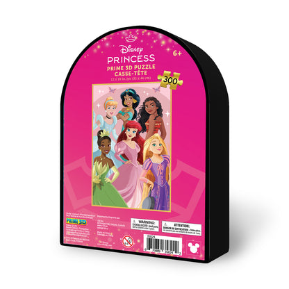 Disney Princess Group Portrait 300pc | Collectible Shaped Tin | Prime 3D Lenticular Jigsaw Puzzle | 18x12" | 35824