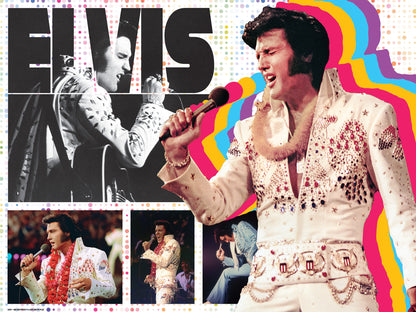 Elvis Presley 3D/2D 500 Piece 3D Lenticular Puzzle | Celebrate the King of Rock 'n' Roll | 24x18" | 37519
