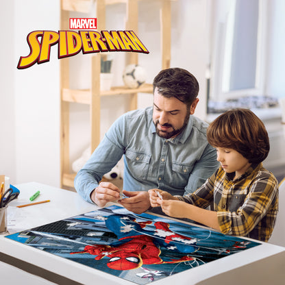3D/2D Marvel Spider-Man 500pc | Prime 3D Lenticular Puzzle | Thwip It, Snap It, Solve It, Save the City | 24x18" | 37541