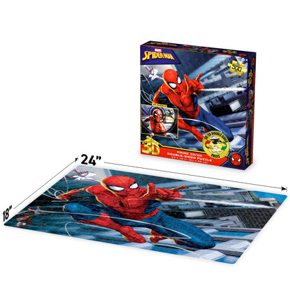 3D/2D Marvel Spider-Man 500pc | Prime 3D Lenticular Puzzle | Thwip It, Snap It, Solve It, Save the City | 24x18" | 37541