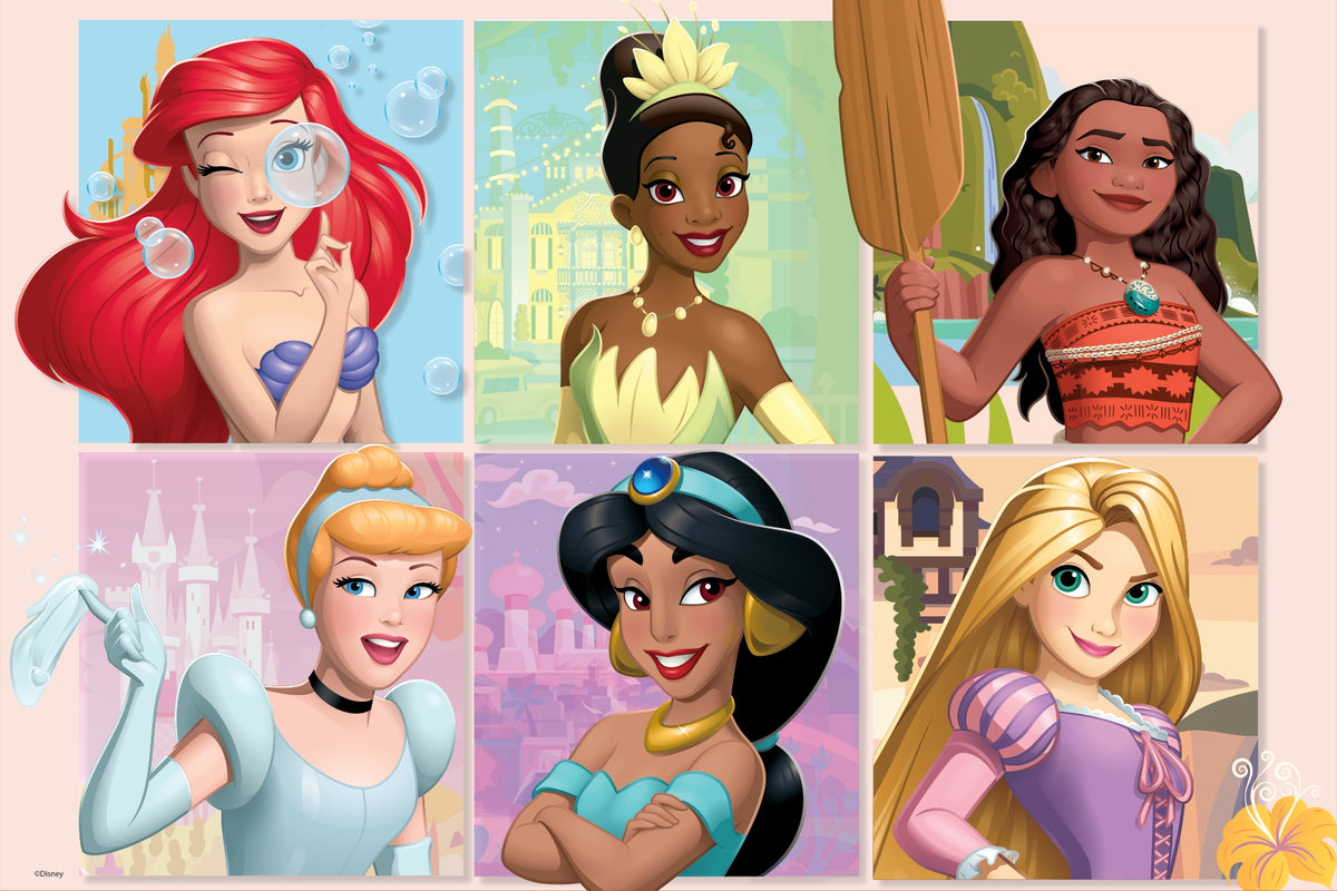 Disney Princess 3D/2D 200 Piece 3D Lenticular Puzzle for Kids | Create Magical Memories | 12x18" | 37550