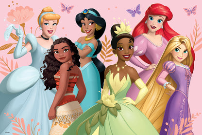 Disney Princess 3D/2D 200 Piece 3D Lenticular Puzzle for Kids | Create Magical Memories | 12x18" | 37550