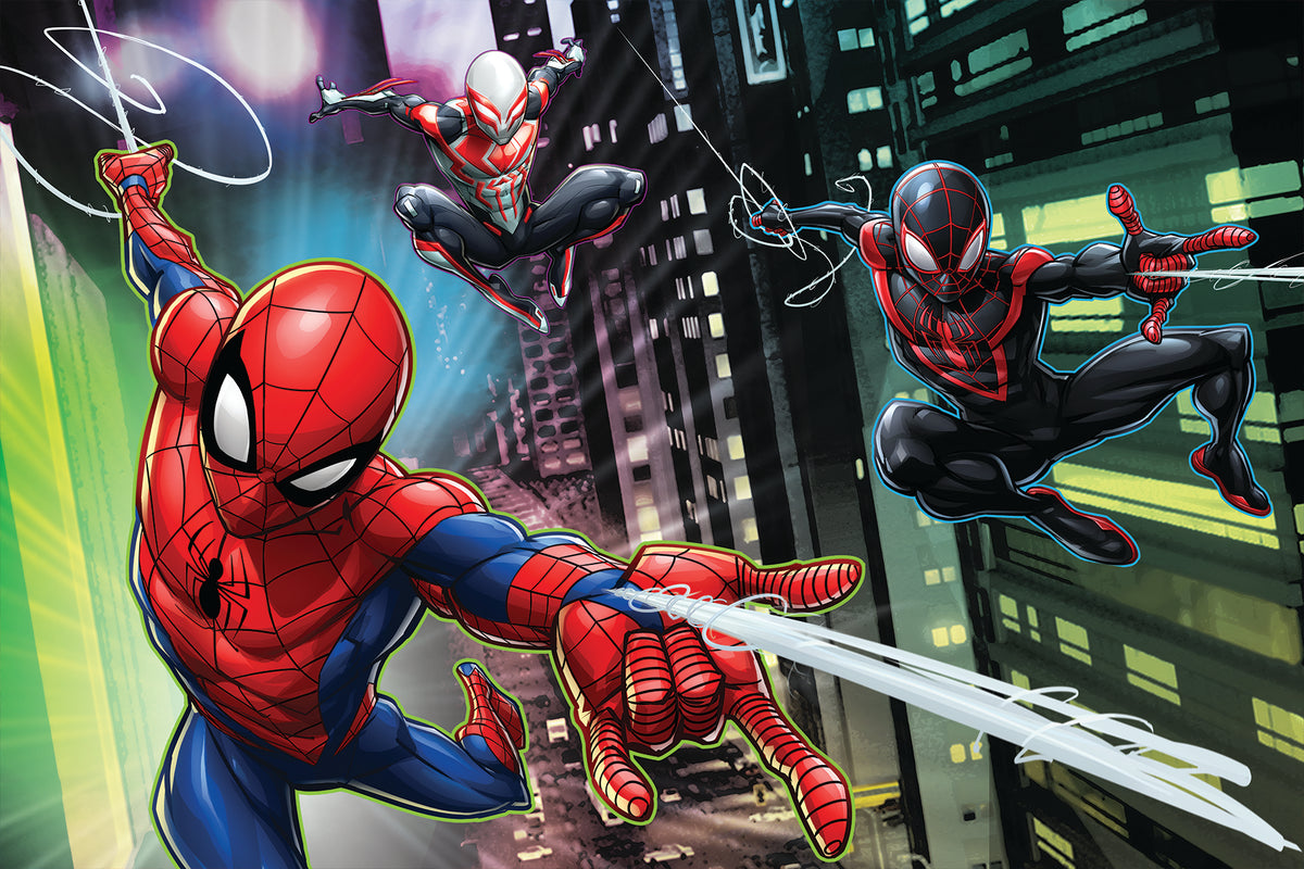 Puzzle 3D lenticulaire Marvel Spider-Man 3D/2D de 200 pièces pour enfants | Petit héros, grande toile | 30 x 46 cm | 37552