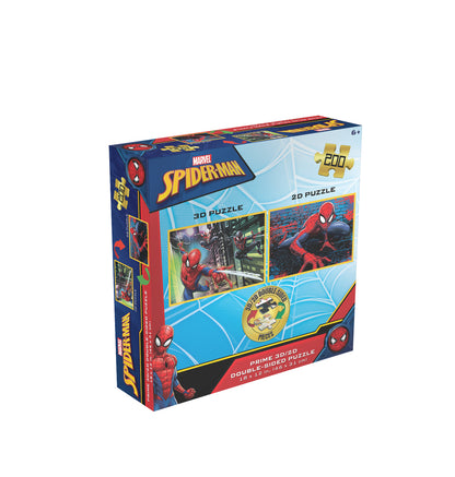 Puzzle 3D lenticulaire Marvel Spider-Man 3D/2D de 200 pièces pour enfants | Petit héros, grande toile | 30 x 46 cm | 37552
