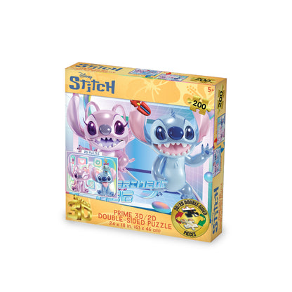 3D/2D Disney Stitch 500pc | Prime 3D Lenticular Puzzle | 24x18" | 37619