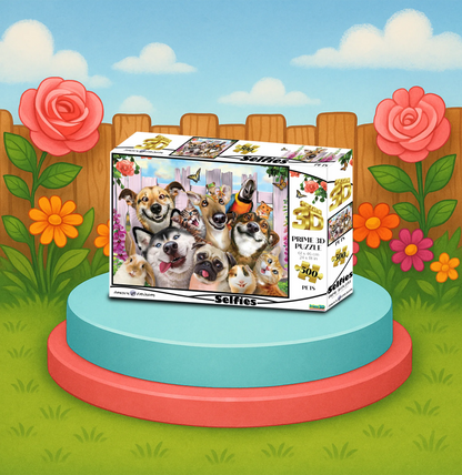 Pet Selfie Howard Robinson 3D Jigsaw Puzzle 10062 500pc  24x18"