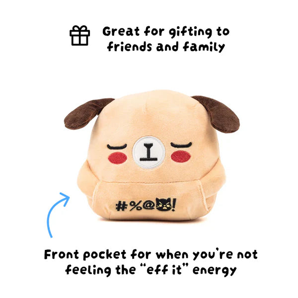 Eff-It Friends Bernard Bear Plush 5.5", Stressed Never Looked So Cute | Eff-It Friends | R-TY-PLSH-0003