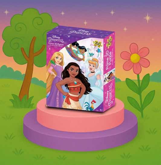 Disney Princess 3D Jigsaw Puzzle – 200-Piece Puzzle | Prime3D | 18x12"