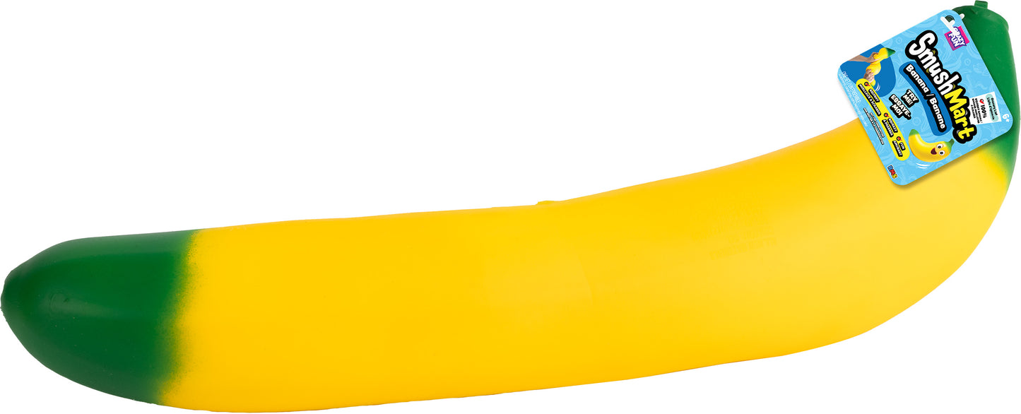 Squishy Banana 15" - Smush Mart (12/CDU) | US103-1004
