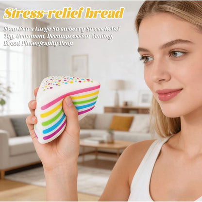 Squishy Fun Fetti Cake Slice - Smush Mart | RMSUS103-1061