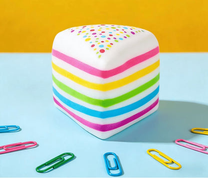 Squishy Fun Fetti Cake Slice - Smush Mart | RMSUS103-1061