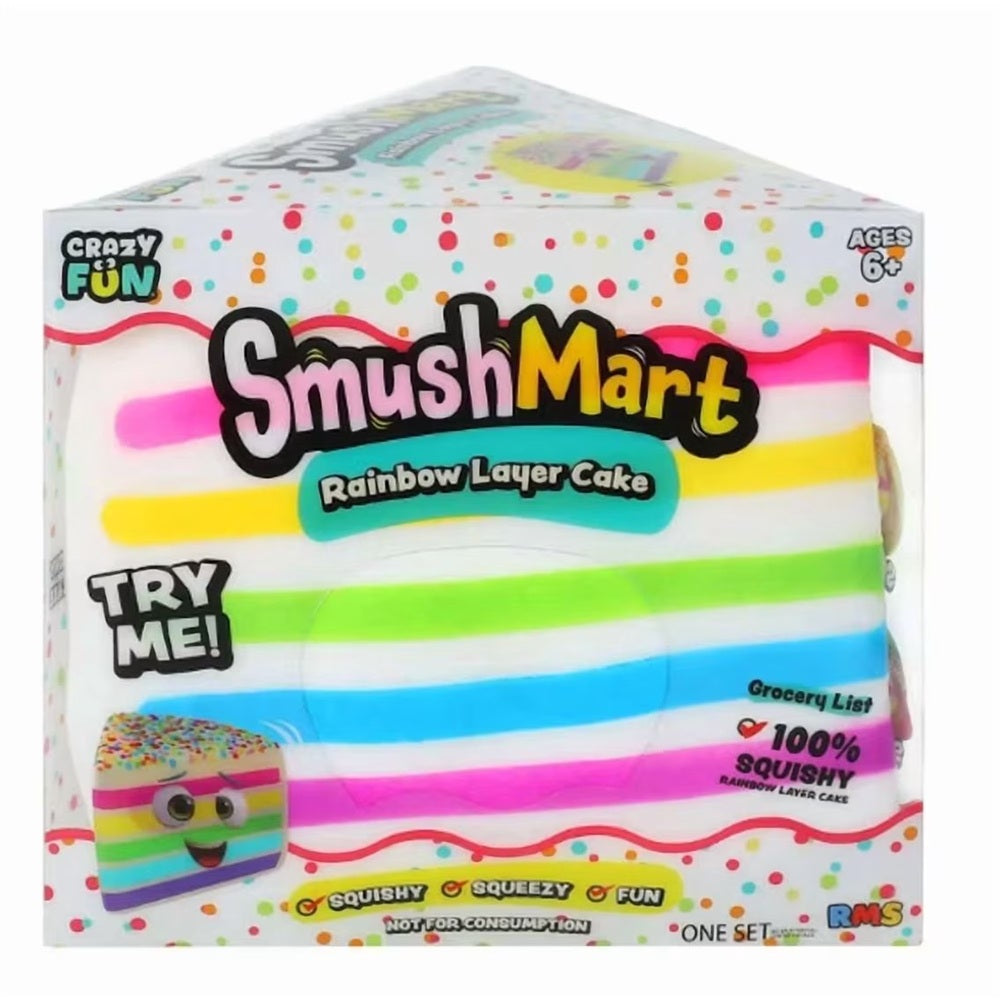 Squishy Fun Fetti Cake Slice - Smush Mart | RMSUS103-1061
