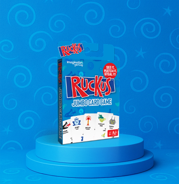 Ruckus Jumbo Card Game – Fast-Paced Matching & Stealing Fun for Families (Ages 8+)